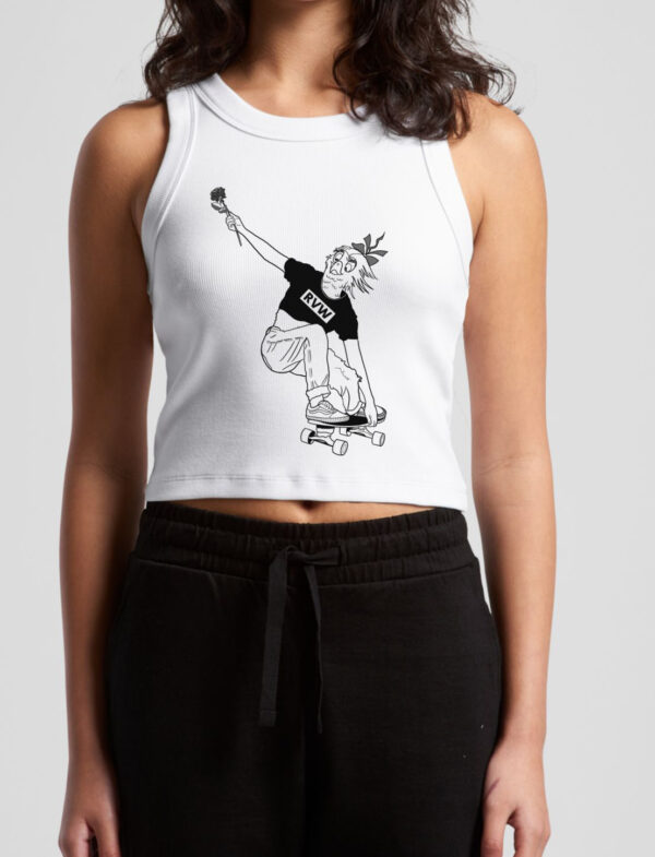 WO'S ORGANIC RIB CROP TANK